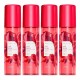 4 Splash Colors Nature Red Rose