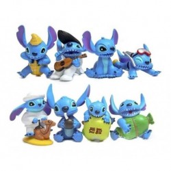 Disney Stitch Colección 8 Figuras En Bolsa