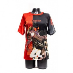 Genshin Impact Camiseta 3d Hu Tao Zhongli Xiao Full Print