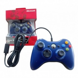 Control Para Xbox 360 Y Pc Gamepad Windows Usb Azul