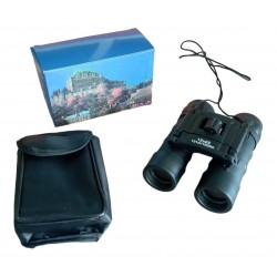 Binoculares Mini Roof Prism 12 X 25 Con Estuche Color Negro