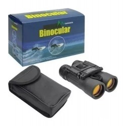 Mini Binoculares Outdoor 10 X 25 Con Estuche Color Negro