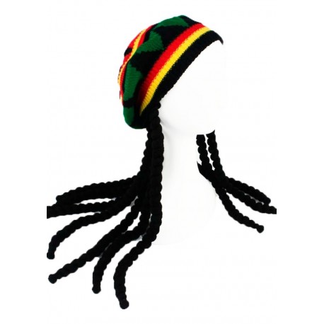 Gorro Hippie Con Rastas Accesorio Disfraz Halloween