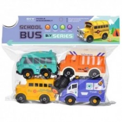 Carro Juguete Bus Escolar Set Juguete Transporte