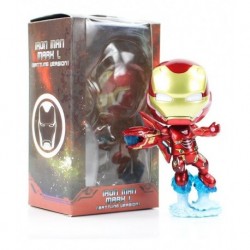 Figura Iron Man Marvel Cabeza Oscilante Repisa Y Automóvil