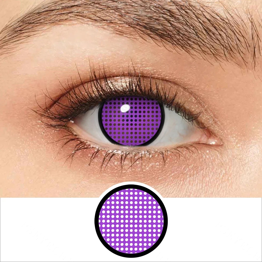 Lentes De Contacto Malla Violeta Cosplay Naruto Hinata VELLSTORE