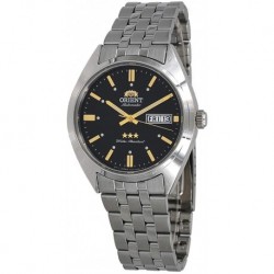 Reloj Orient RA-AB0E06B Hombre 3 Star Stainless Steel Black (Importación USA)