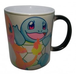 Pokemon Mug Pocillo Mágico Pikachu Charmander Squirtle