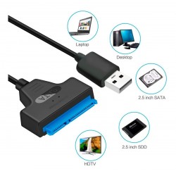 Cable Adaptador Sata A Usb 2.0 Compatible Dd Ssd 2,5