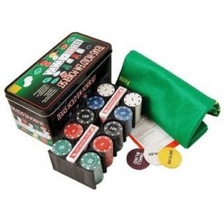 Poker Texas Holdem 200 Fichas Estuche De Lujo Juego De Mesa