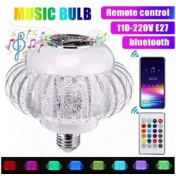 Bombillo Luz Led Rgb Bluetooth 12w Parlante Control Remoto