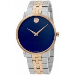 Reloj Movado 607267 Museum Classic Blue Dial Two-Tone Hombre (Importación USA)