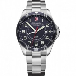 Reloj Victorinox 241896 FieldForce GMT Blue dial Silver SST (Importación USA)