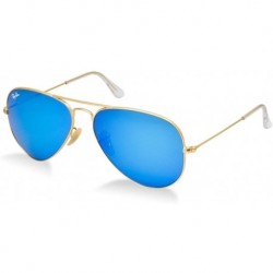 Gafas Ray Ban RB3025 112/17 55 Matte Gold/Blue Mirror Large (Importación USA)