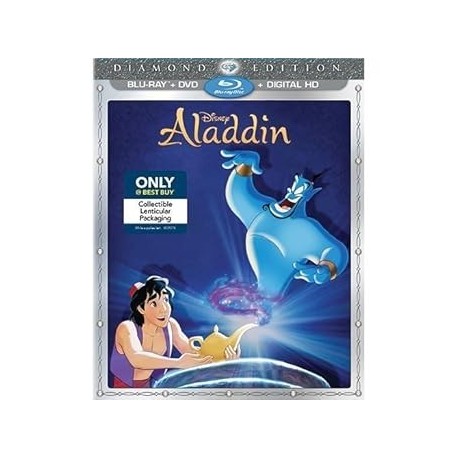 Aladdin: Diamond Edition [Blu-ray] Limited Edition 3D Lenticular Slipcover - Best Buy Exclusive