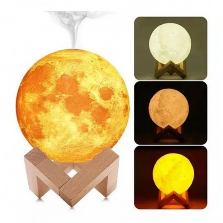 Humificador Difusor Aroma Lampara Luna L