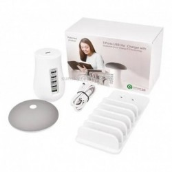 Estacion Carga 5 Puertos Usb 30 Hongo L