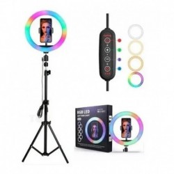 Aro De Luz Rgb Led Flash 33 Cm Fotografi