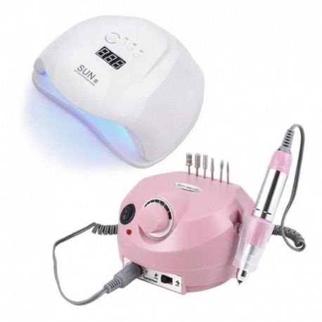 Combo Lampara Unas 54w Gel Semi Uvled