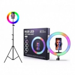 Aro De Luz Rgb Led Flash 33 Cm Fotografi