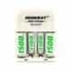 Cargador De Pilas Doble Ironbat Aaa Aa