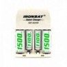 Cargador De Pilas Doble Ironbat Aaa Aa