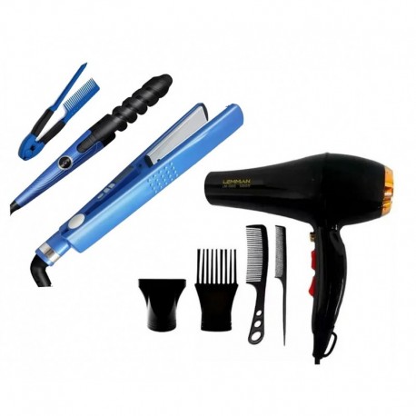 Combo Plancha Nano Titanium Peine Rizado