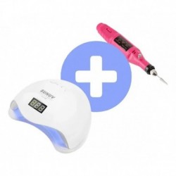 Kit Combo Lampara De Unas Led Pulidor