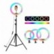 Aro Multi Colores Luz Lampara Led 26cm