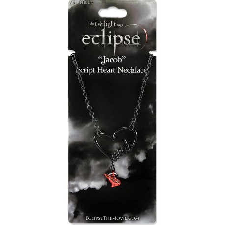 Figura NECA Twilight "Ecli" Jacob Script Heart Necklace (Importación USA)