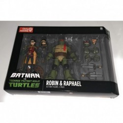 Figura DC Collectibles Batman VS TMNT Robin & Raphael (Importación USA)