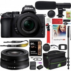 Cámara Digital Nikon Combo Z50 Mirrorless Body 4K UHD DX-For (Importación USA)