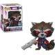 Marvel Exclusivo Rocket Raccoon Funko Pop Caja Golpeada (Entrega Inmediata)