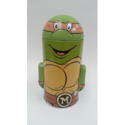 Tmnt Tortugas Ninja Michelangelo Alcancía Retro Tin Box (Entrega Inmediata)