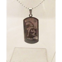 Collar Doble Placa Metalico Darth Vader Star Wars (Entrega Inmediata)
