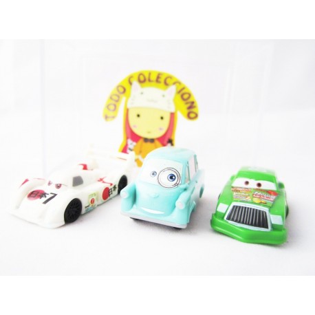 Tres Carritos Kinder Sorpresa De Cars (Entrega Inmediata)