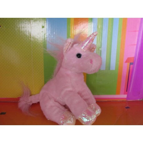 Peluhe Unicornio Sentado 15 Cm (Entrega Inmediata)