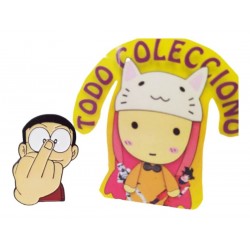 Pin O Broche Decorativo Metalico Nobita Doraemon Dedo (Entrega Inmediata)