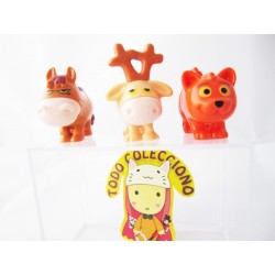 Set X 3 Figuras Kinder Sorpresa Animales Enojados (Entrega Inmediata)
