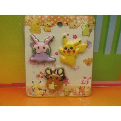Paquete Tres Imanes Anime Pokemon Nuevos Importados (Entrega Inmediata)