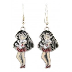 Aretes Metalicos Anime Sailor Moon Sailor Mars /marte (Entrega Inmediata)