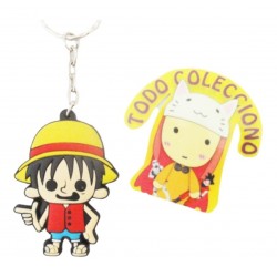 Llavero Anime De Caucho De Luffy One Piece (Entrega Inmediata)