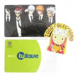 Personaliza Tarjeta Trasporte Sticker Anime Bleach No.4 (Entrega Inmediata)
