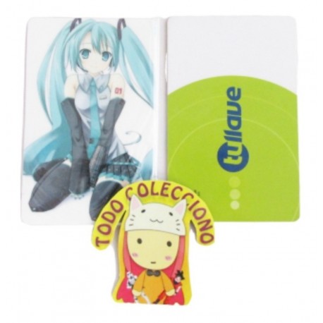 Personaliza Tarjeta Trasporte Sticker Anime Hatsune Miku N.9 (Entrega Inmediata)