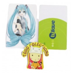 Personaliza Tarjeta Trasporte Sticker Anime Hatsune Miku N11 (Entrega Inmediata)