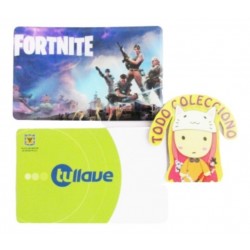 Personaliza Tarjeta Trasporte Sticker Anime Juego Fornite N3 (Entrega Inmediata)