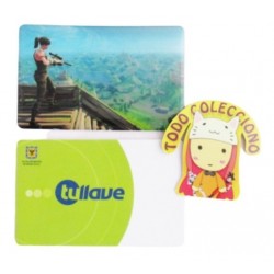 Personaliza Tarjeta Trasporte Sticker Anime Juego Fornite N9 (Entrega Inmediata)