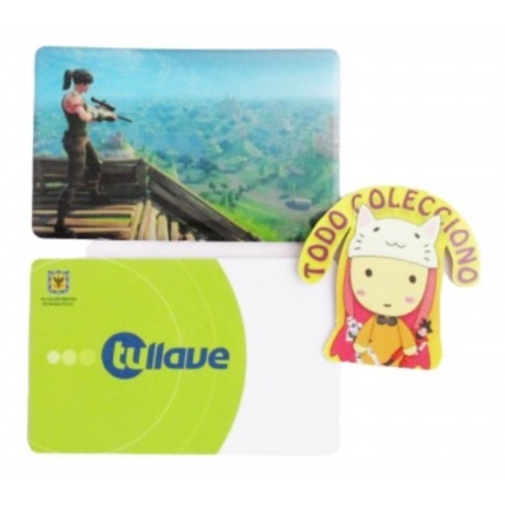 Personaliza Tarjeta Trasporte Sticker Anime Juego Fornite N9 (Entrega Inmediata)