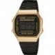 Reloj Casio Retro A168wegb-1b Unisex Negro Y Dorado Original