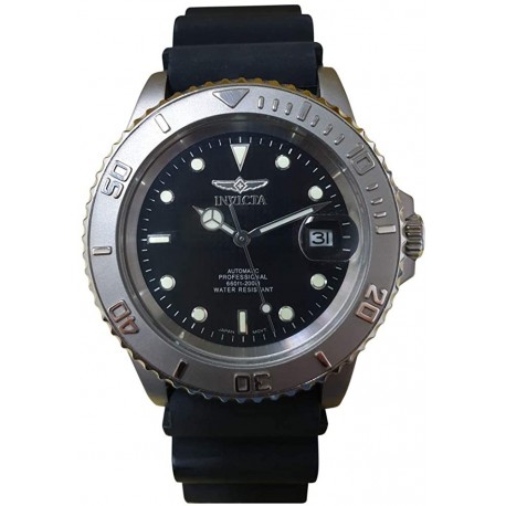 Reloj Invicta Round Hombre 9630 Black Rubb (Importación USA)